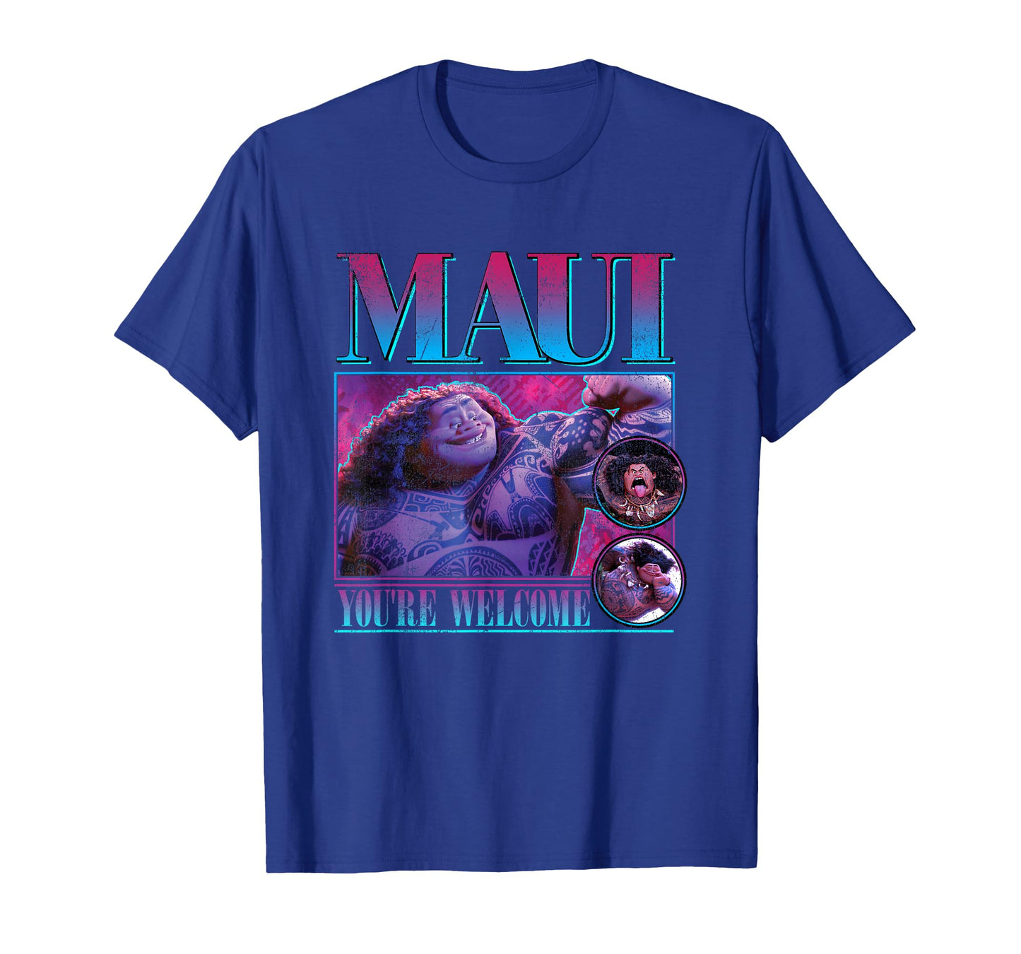 Disney Moana Maui You're Welcome Vintage Portrait Frame T-Shirt