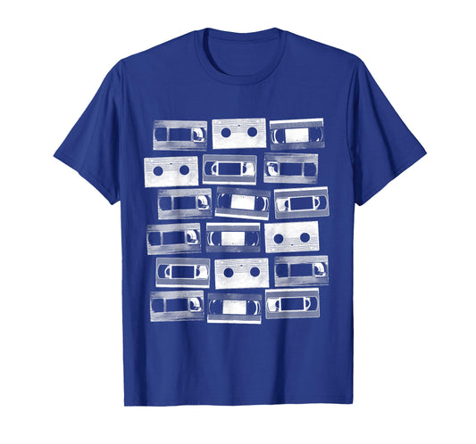 VHS Cassette Tapes 1980s VCR Video Retro Movies T-Shirt