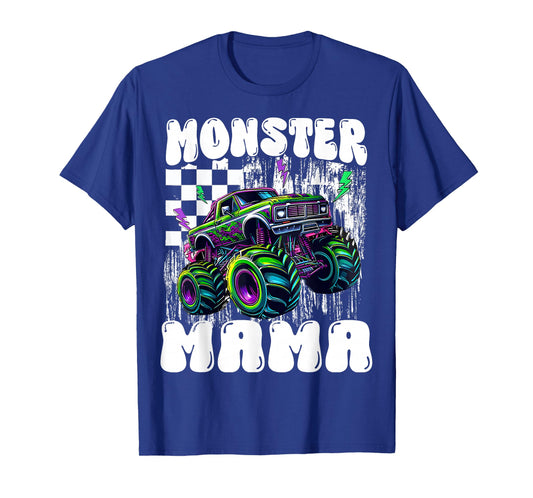 Monster Truck Mom Mama Of The Birthday Boy Family Matching T-Shirt
