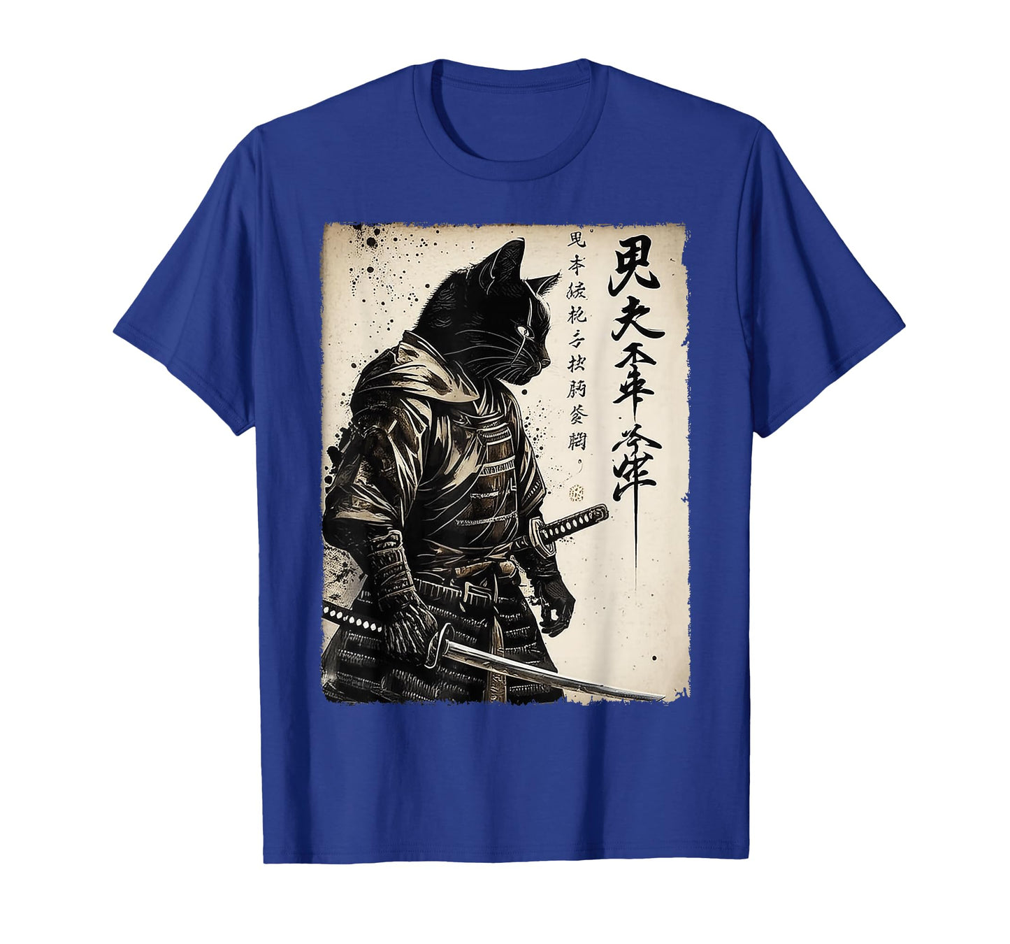 Samurai Cat Japanese Art Anime Gifts Men Women Kid Graphic T-Shirt