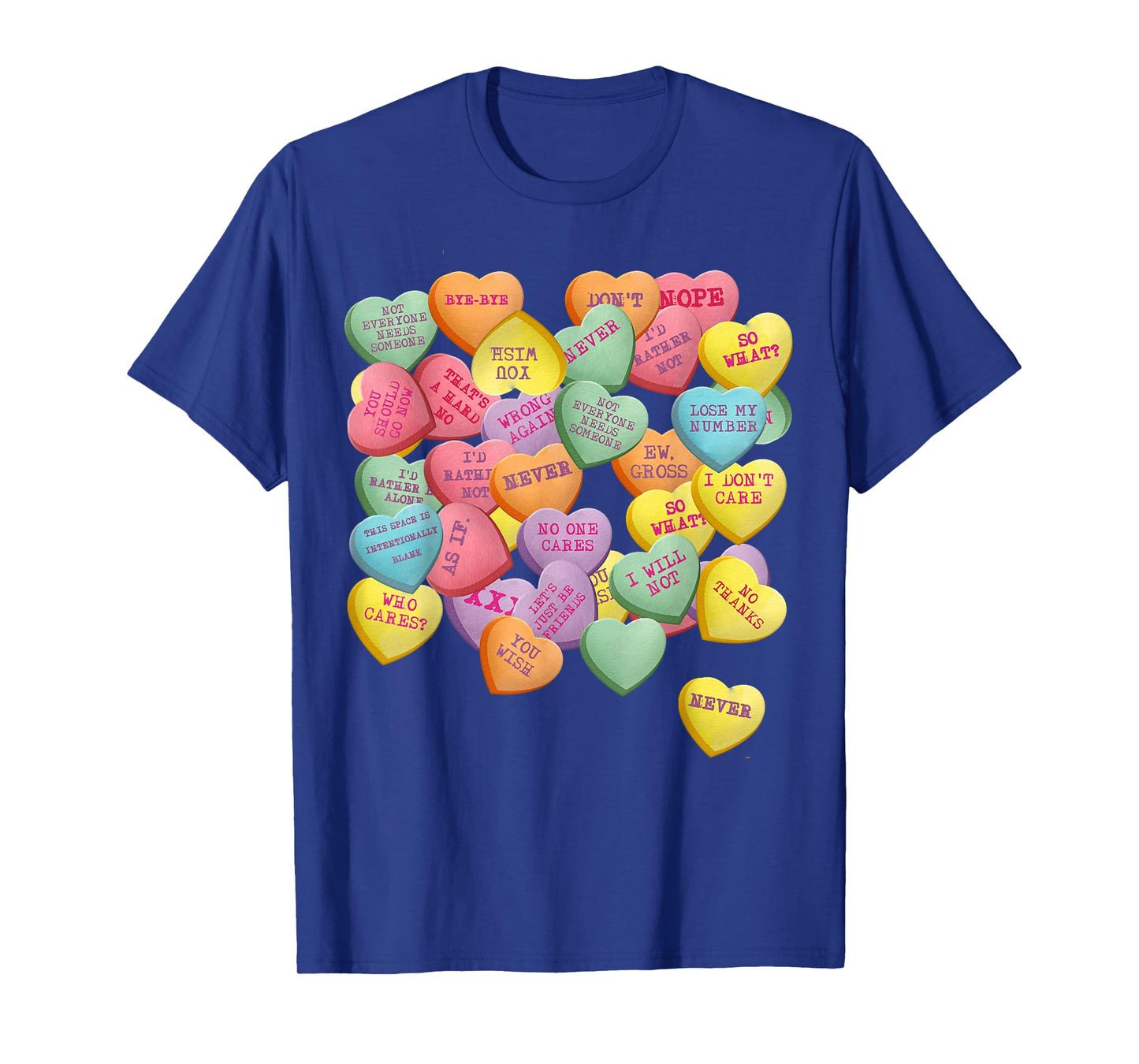Vintage Candy Conversation Hearts for Anti Valentine's Day T-Shirt