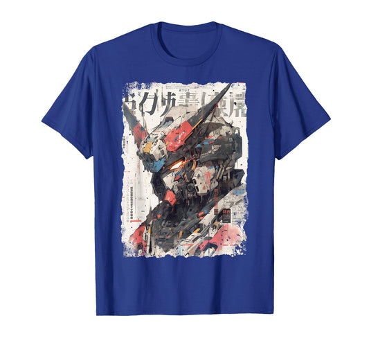 Cyberpunk Japanese cyborg futuristic robot T-Shirt, Small