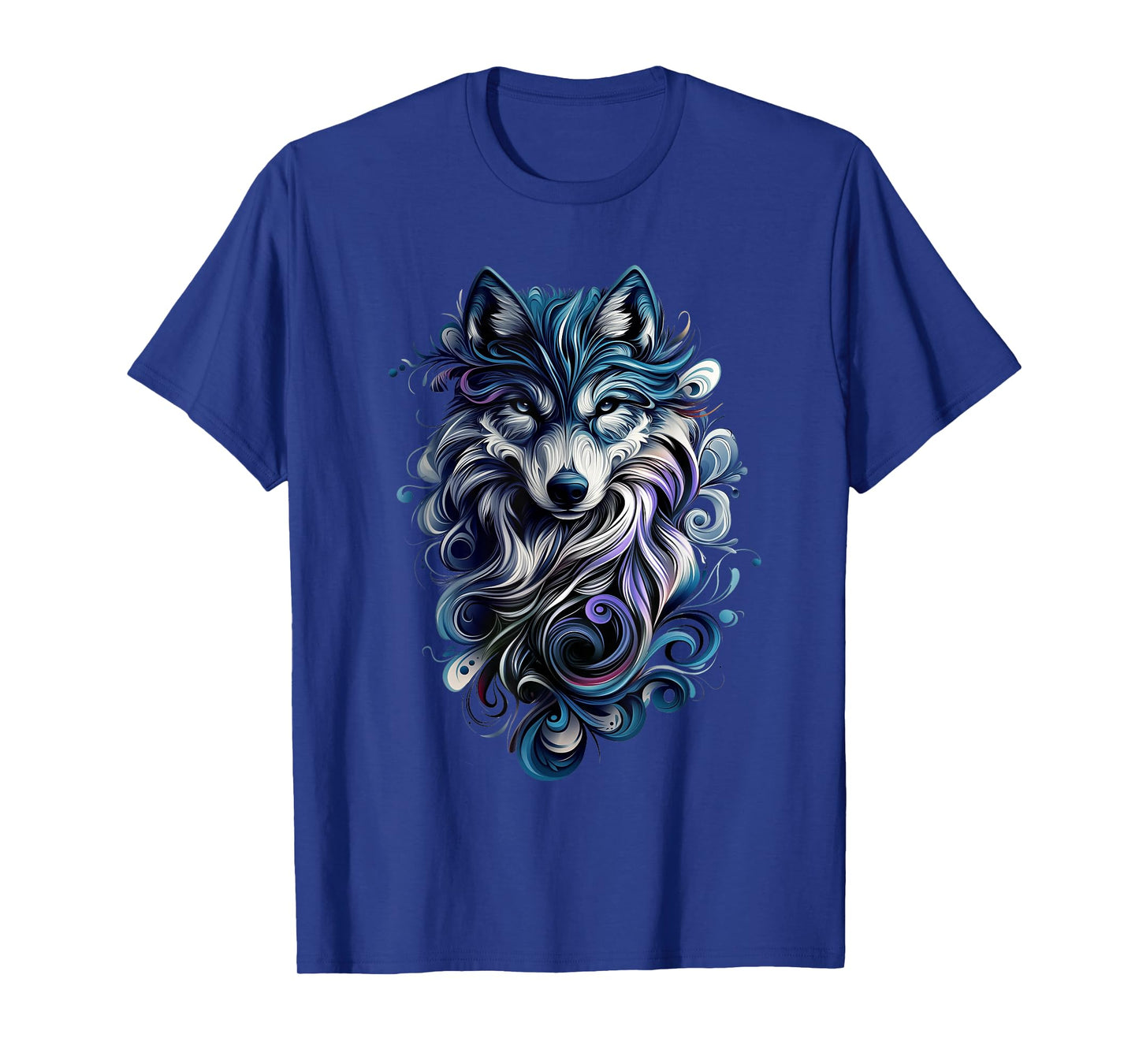 Wolf Wildlife Nature Colorful Wolf T-Shirt