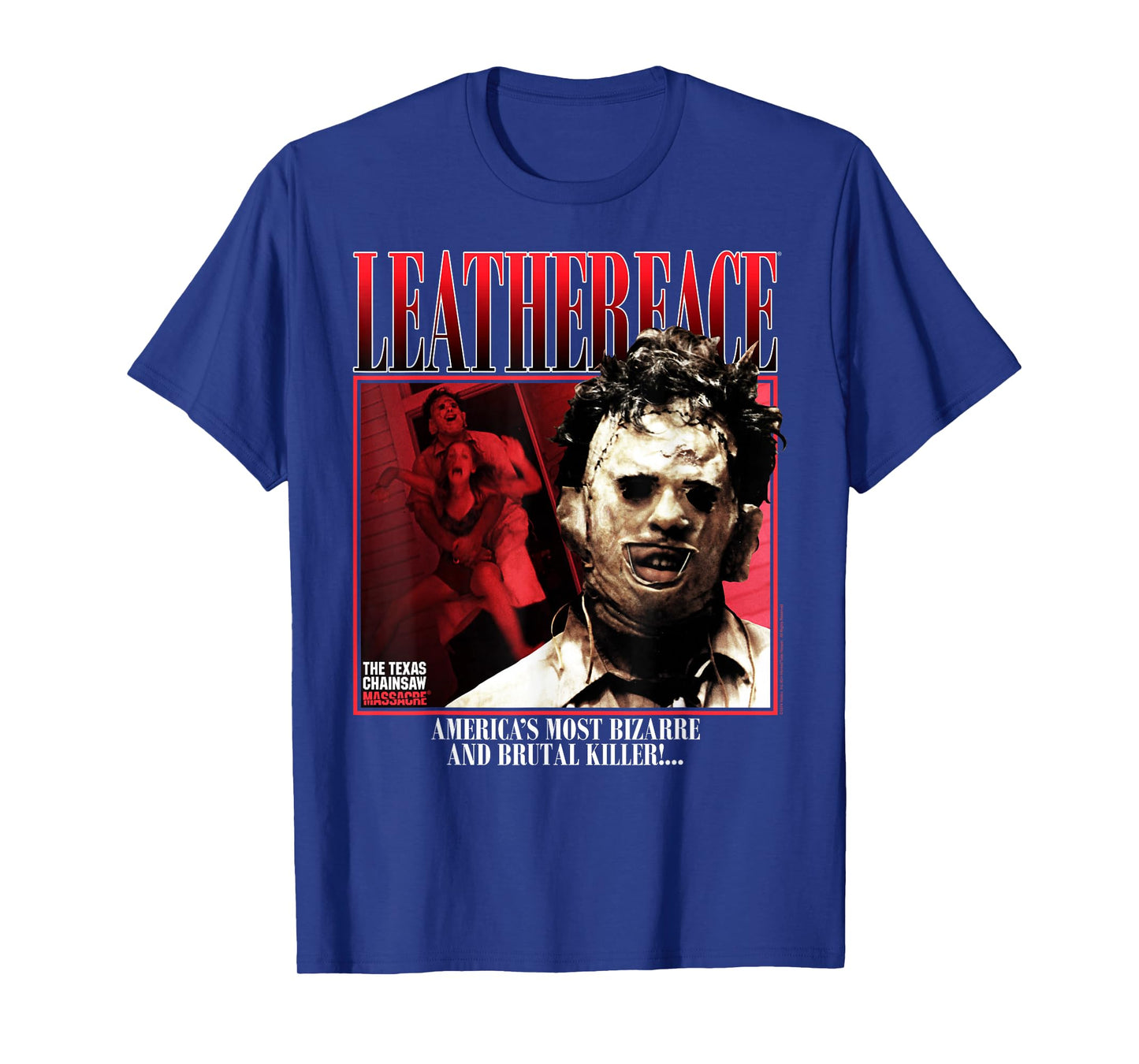 The Texas Chainsaw Massacre Leatherface 90's Style Horror T-Shirt