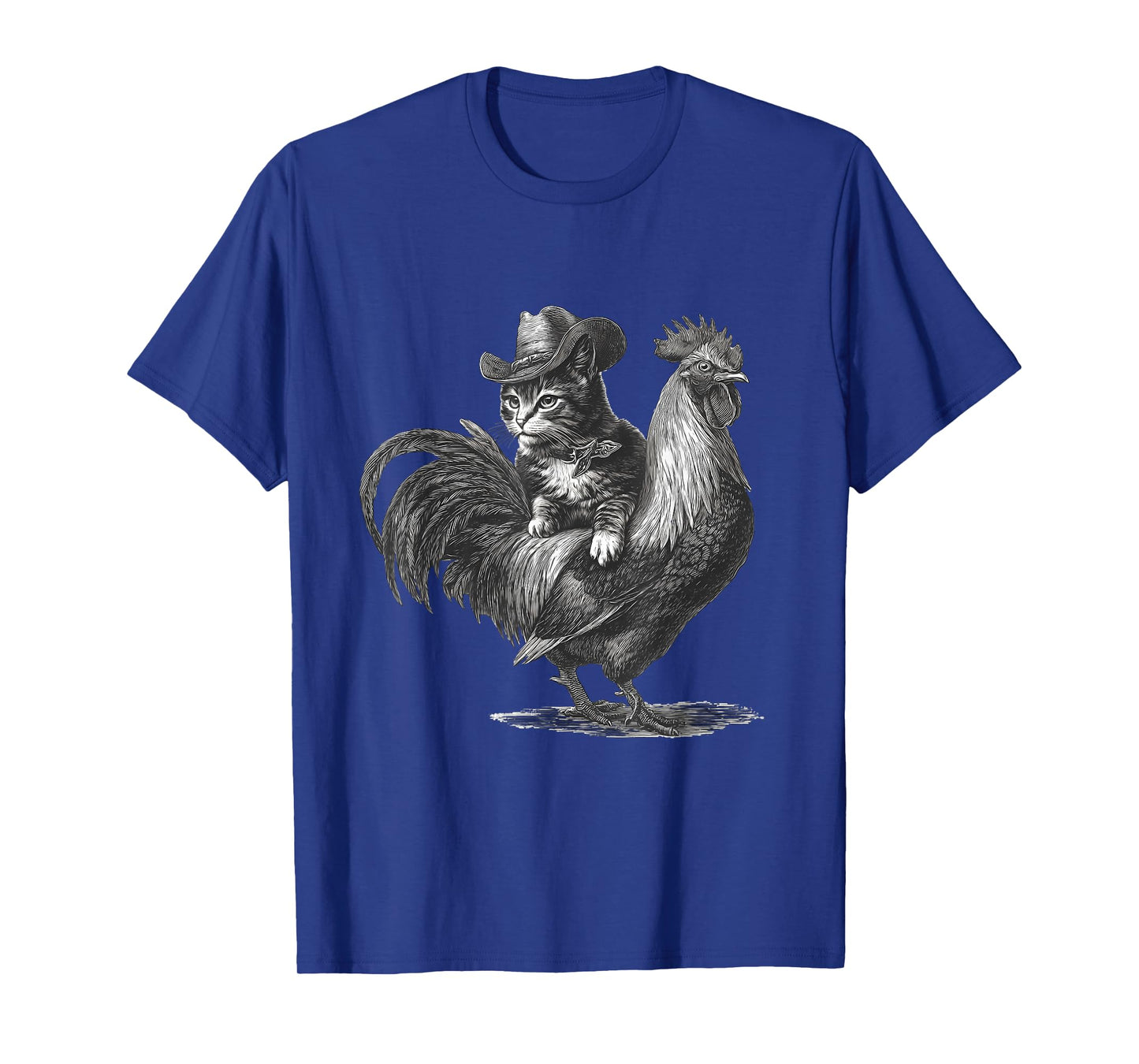 Country Western Vintage Cowgirl Funny Cowboy Cat T-Shirt