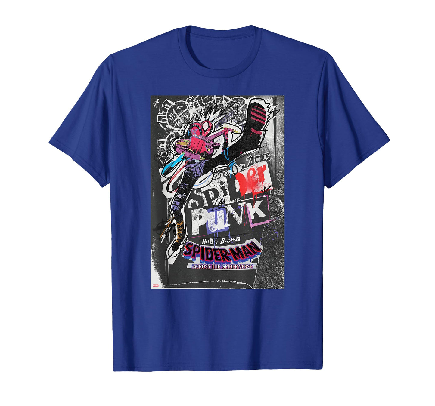 Marvel Spider-Man: Across The Spider-Verse Hobie Poster T-Shirt