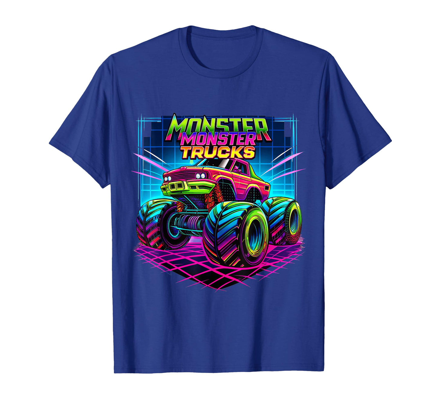 Colorful Graffiti Monster Truck Shirt Toddlers Youth Adults T-Shirt