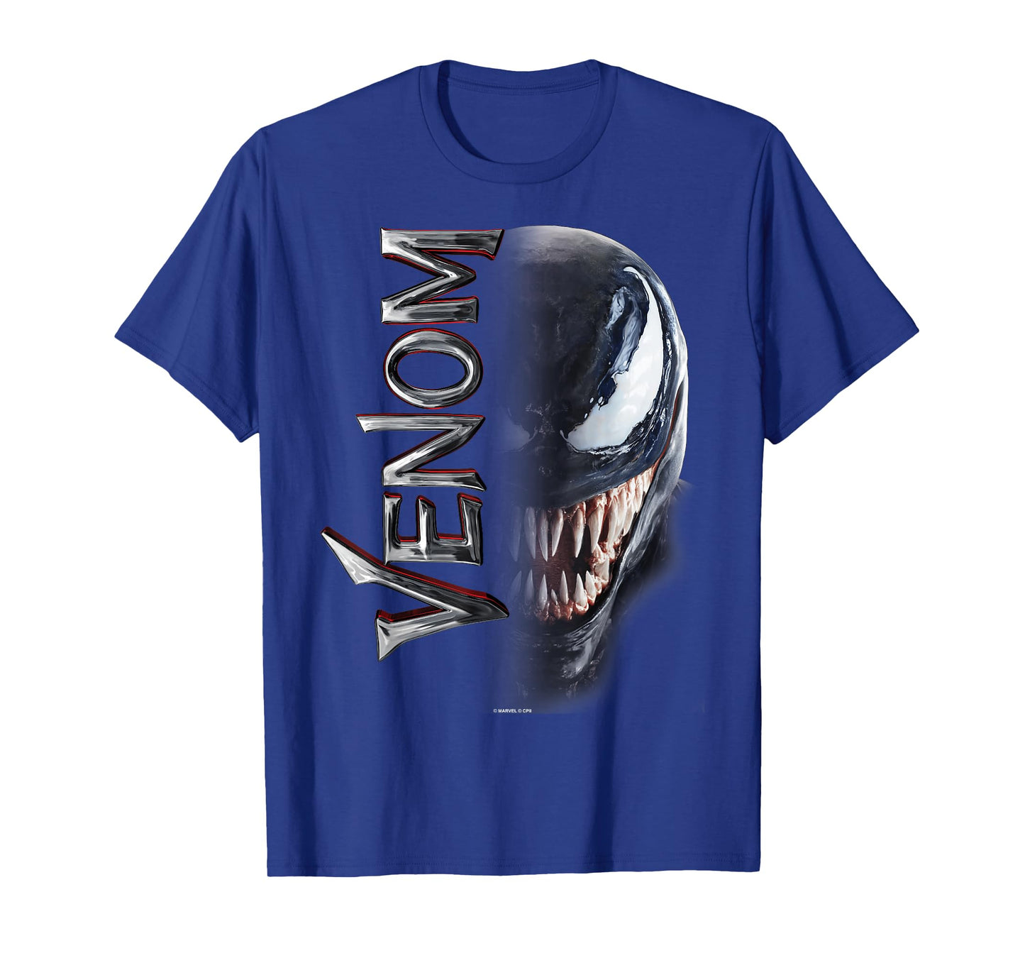 Marvel Venom Split Down The Middle Grin T-Shirt