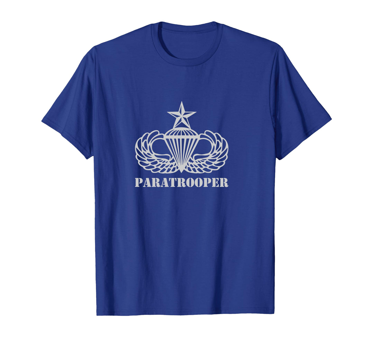 Airborne Senior Parachutist Paratrooper Gray Long Sleeve T-Shirt