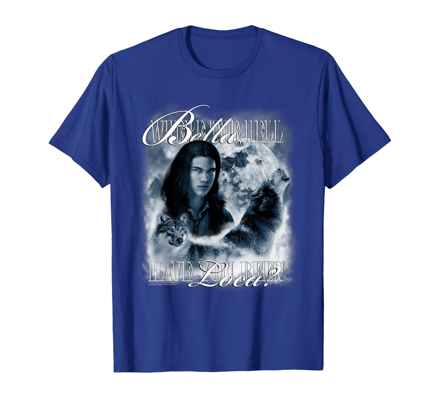 Twilight Saga Retro Jacob Wolf Moon Loca Movie T-Shirt