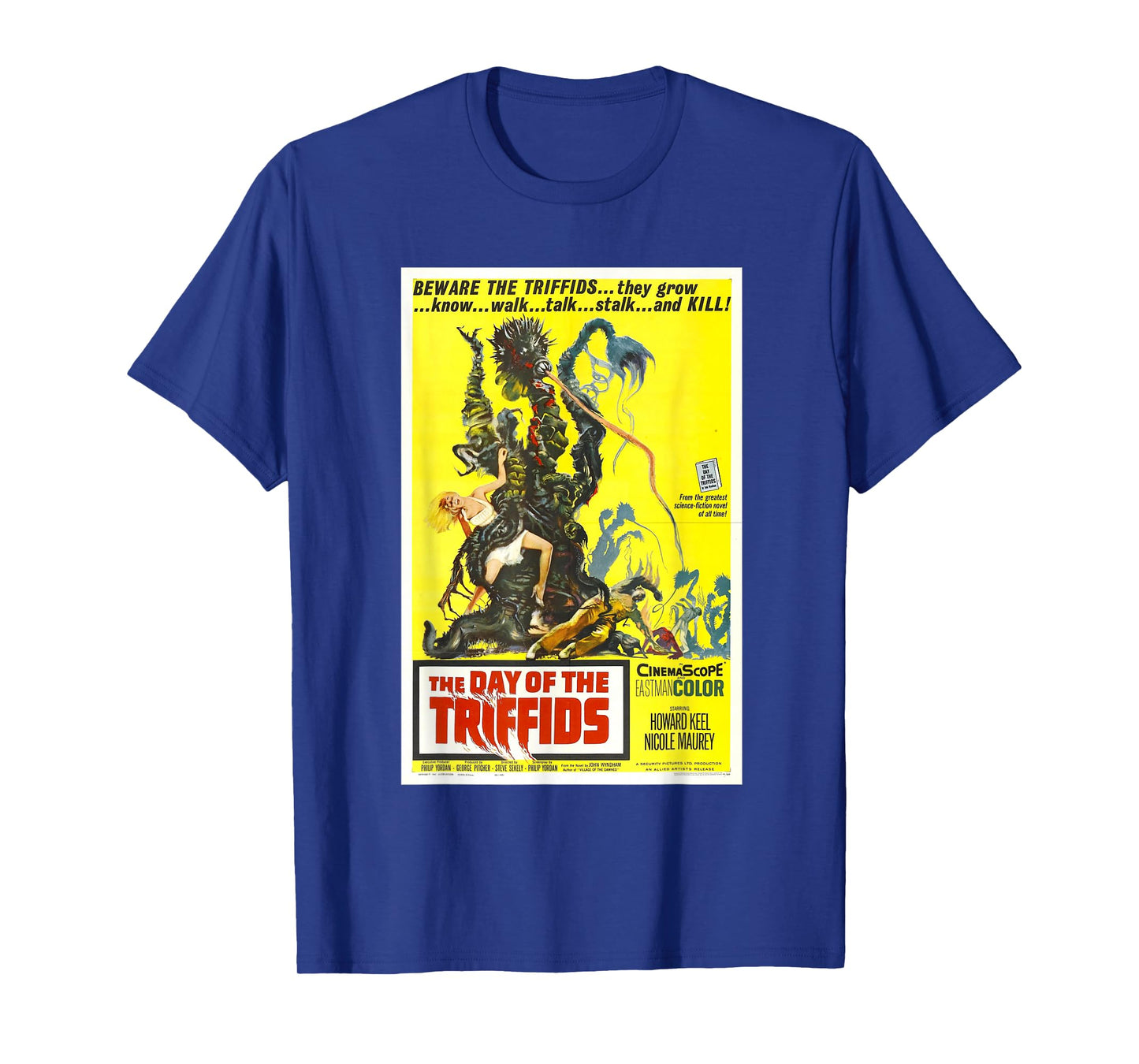The Day of the Triffids, Sci-fi vintage movie monster poster T-Shirt