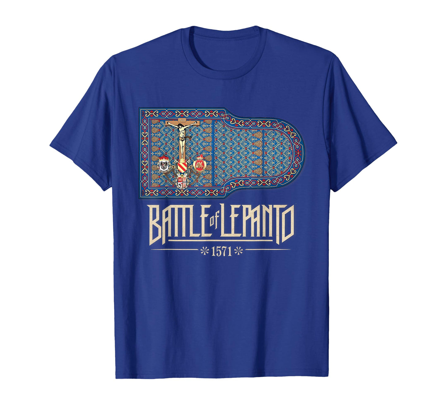Catholic Lepanto Battle Flag 1571 Crusader T-Shirt