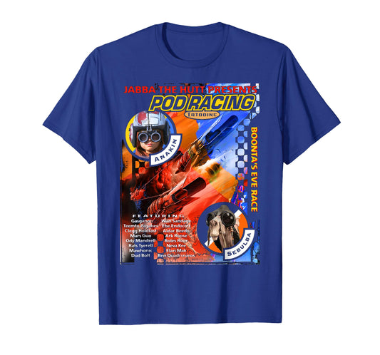 Star Wars Jabba Presents Podracing Poster T-Shirt