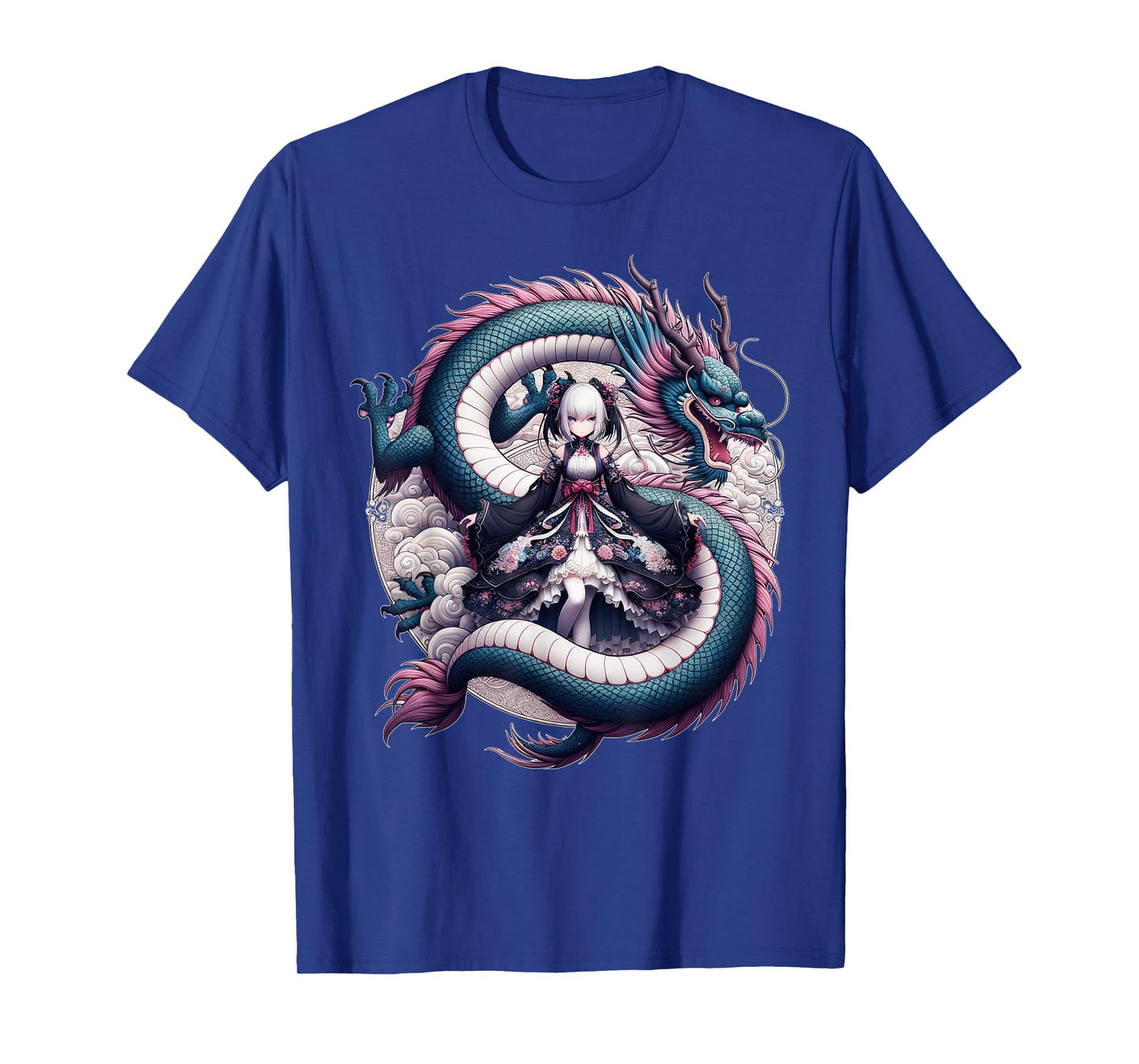 Anime Girl Gothic Waifu Japanese Kawaii Pastel Otaku Dragon T-Shirt