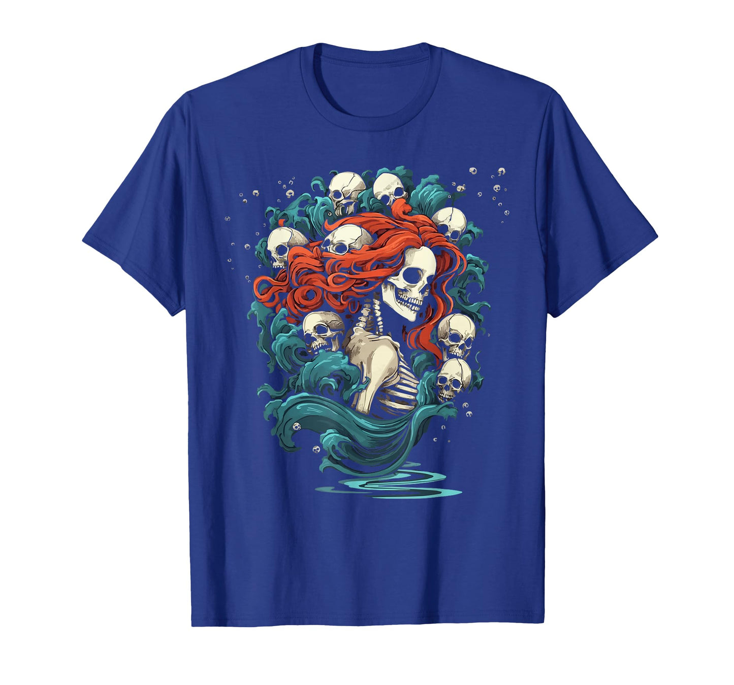 Zombie Mermaid Halloween Costume Spooky Trick Or Treat T-Shirt