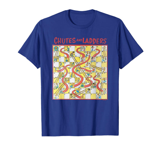 Chutes and Ladders Game Board Art from 1979 T-Shirt