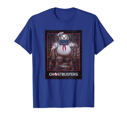 Ghostbusters Stay Puft Vintage Poster Funny Retro Move T-Shirt