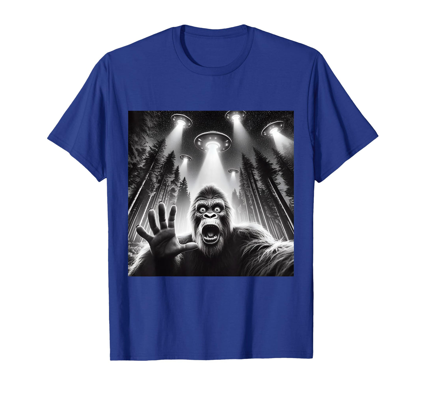 Cool Sasquatch Graphic Tee Men Funny Bigfoot T-Shirt