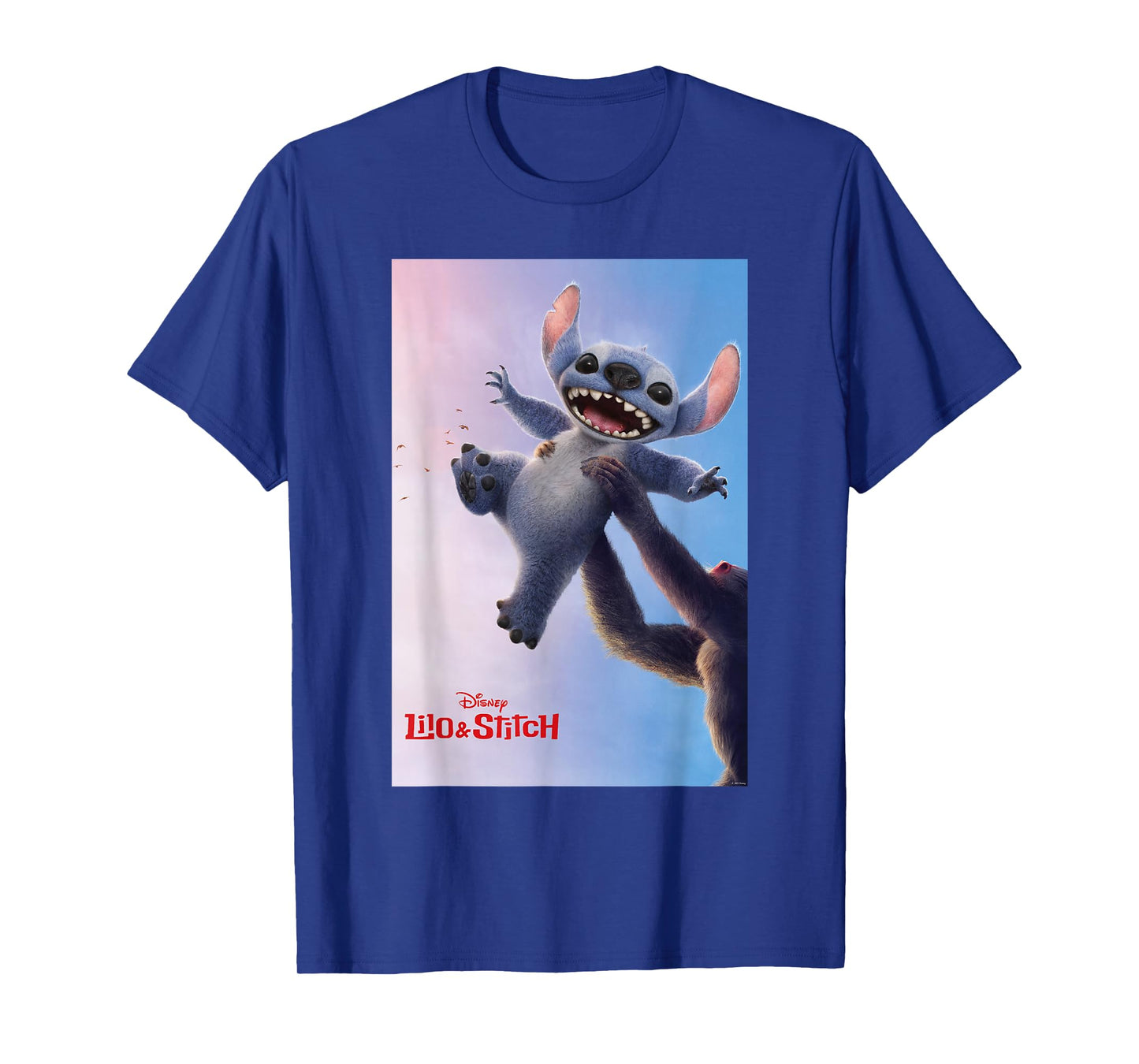 Disney Lilo & Stitch Rafiki Lifting Stitch Poster T-Shirt