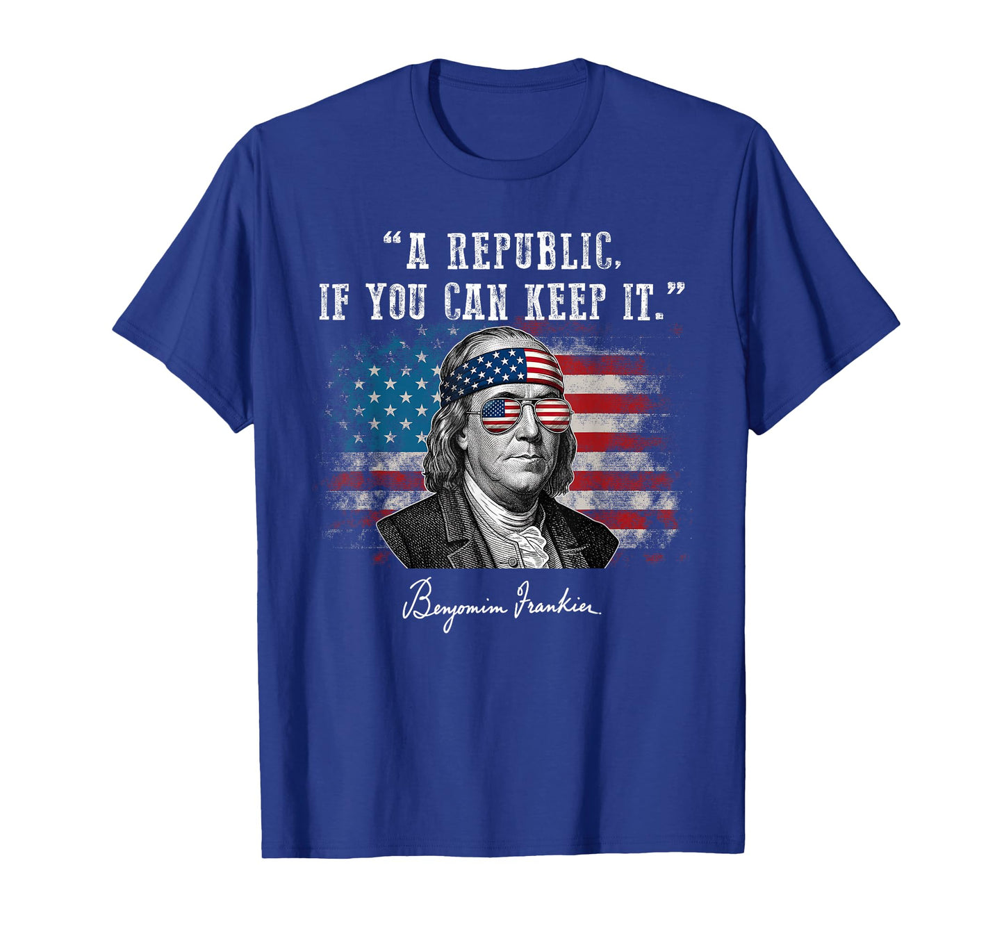 Benjamin Franklin Quote A Republic if You Can Keep It T-Shirt