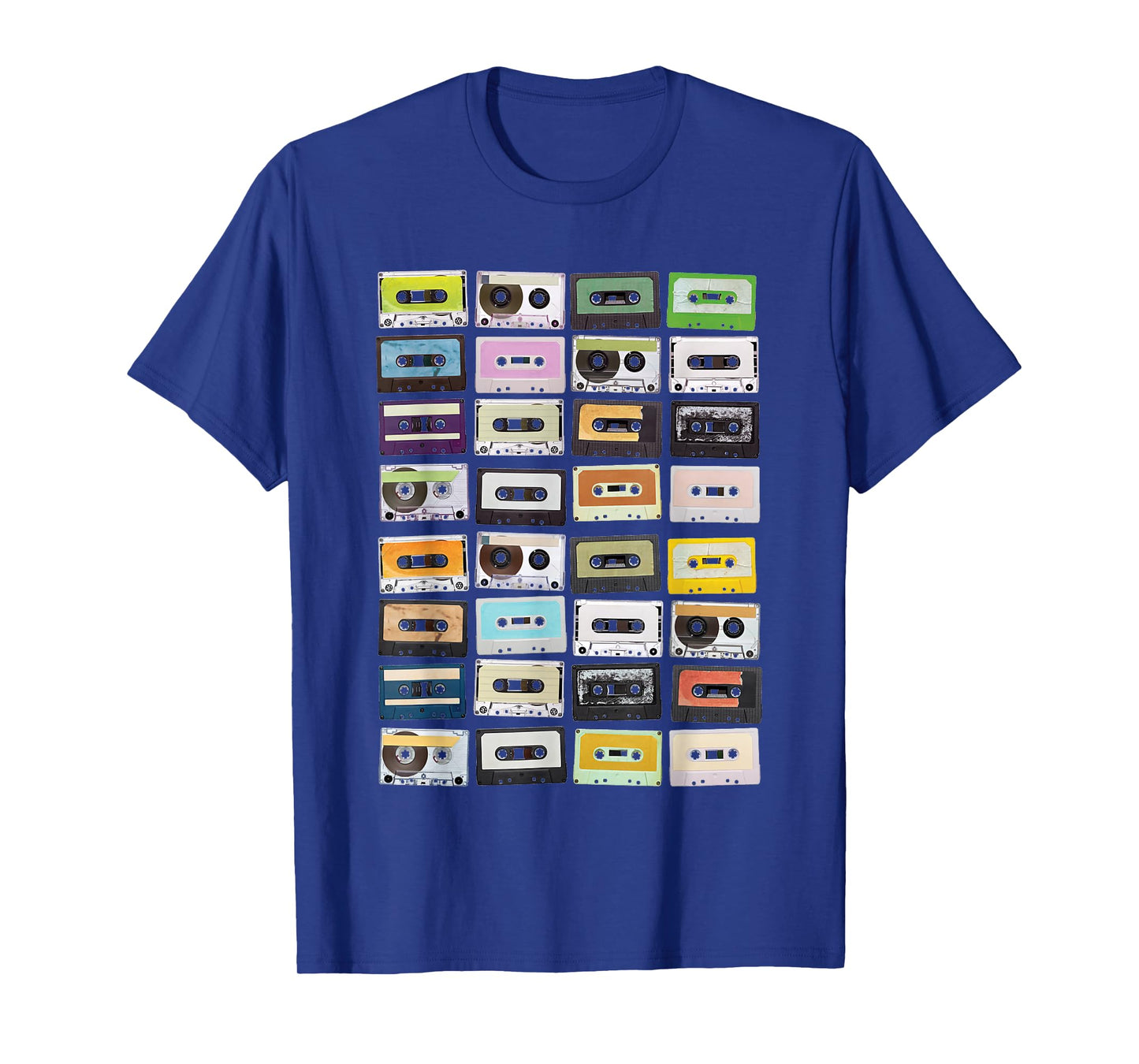Vintage Cassette Tape Retro 80s 90s Clothing Unisex-Adults T-Shirt Black Small Classic Fit Short Sleeve Cotton 60% Polyester 40% Graphic Print T-Shirt