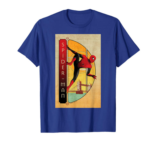 Marvel Spider-Man Far From Home Spider-Man Vintage Poster T-Shirt