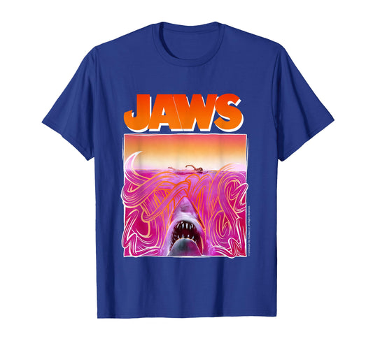 Jaws 2025 Retro Wave Shark Jaws Art T-Shirt