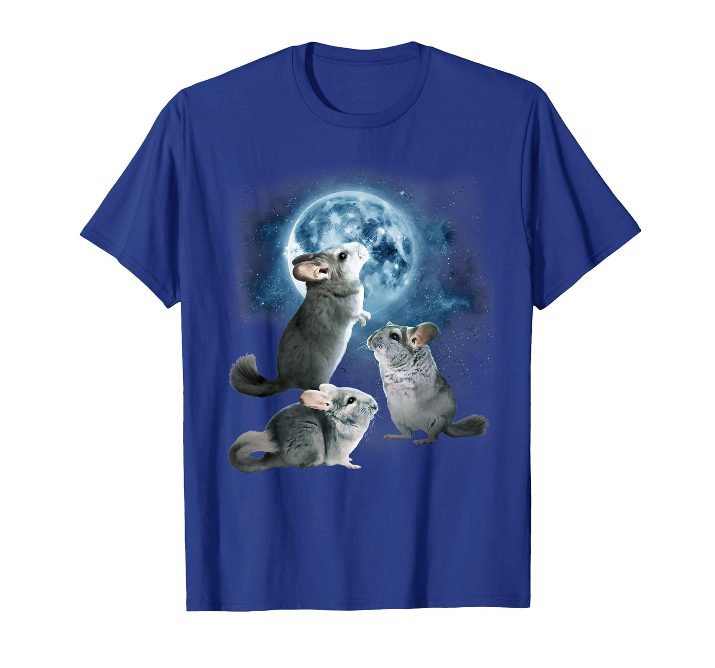 Funny Chinchilla Shirt - Chinchillas Howling at the Moon T-Shirt