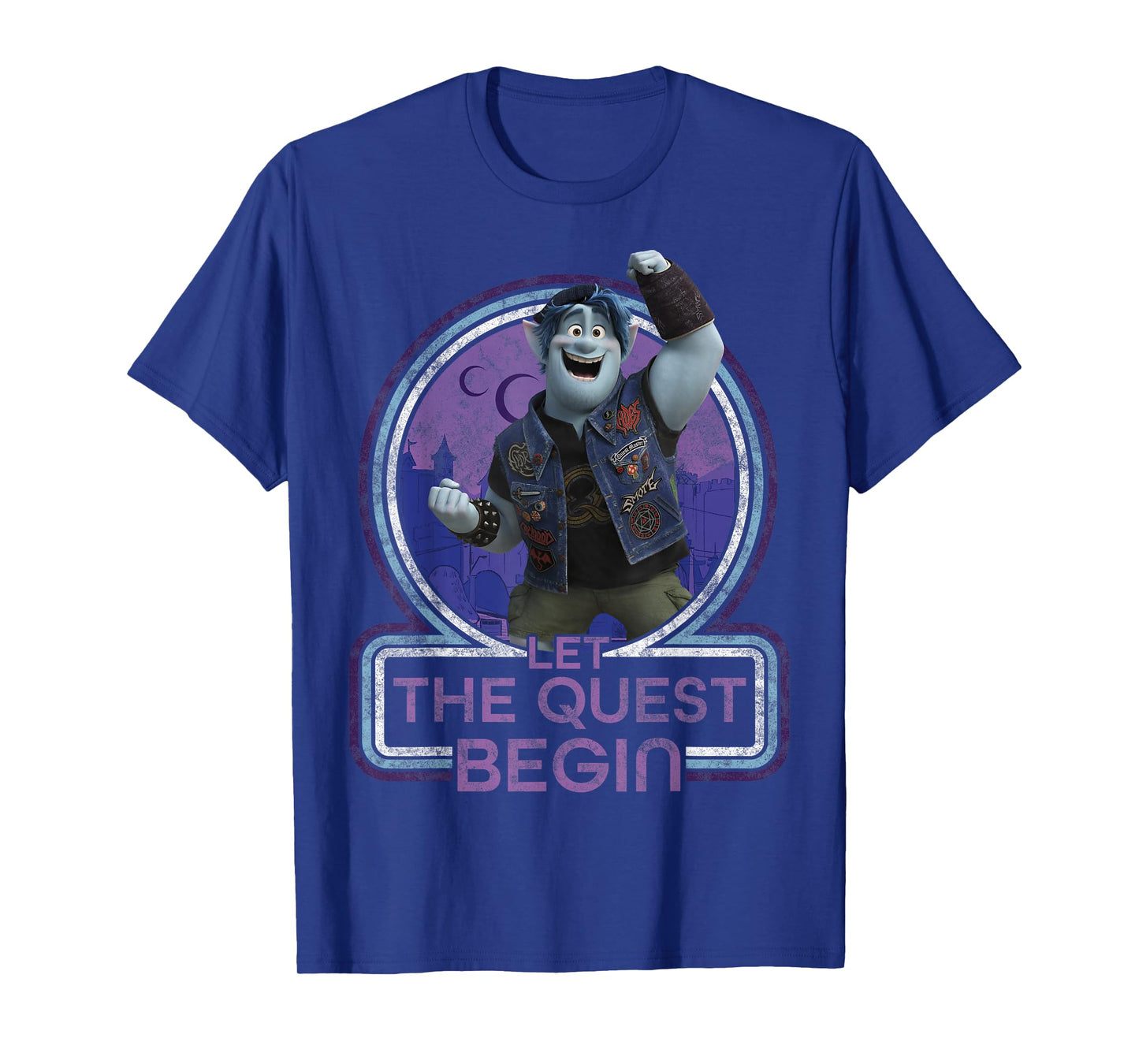 Disney Pixar Onward Barley Let The Quest Begin Portrait T-Shirt