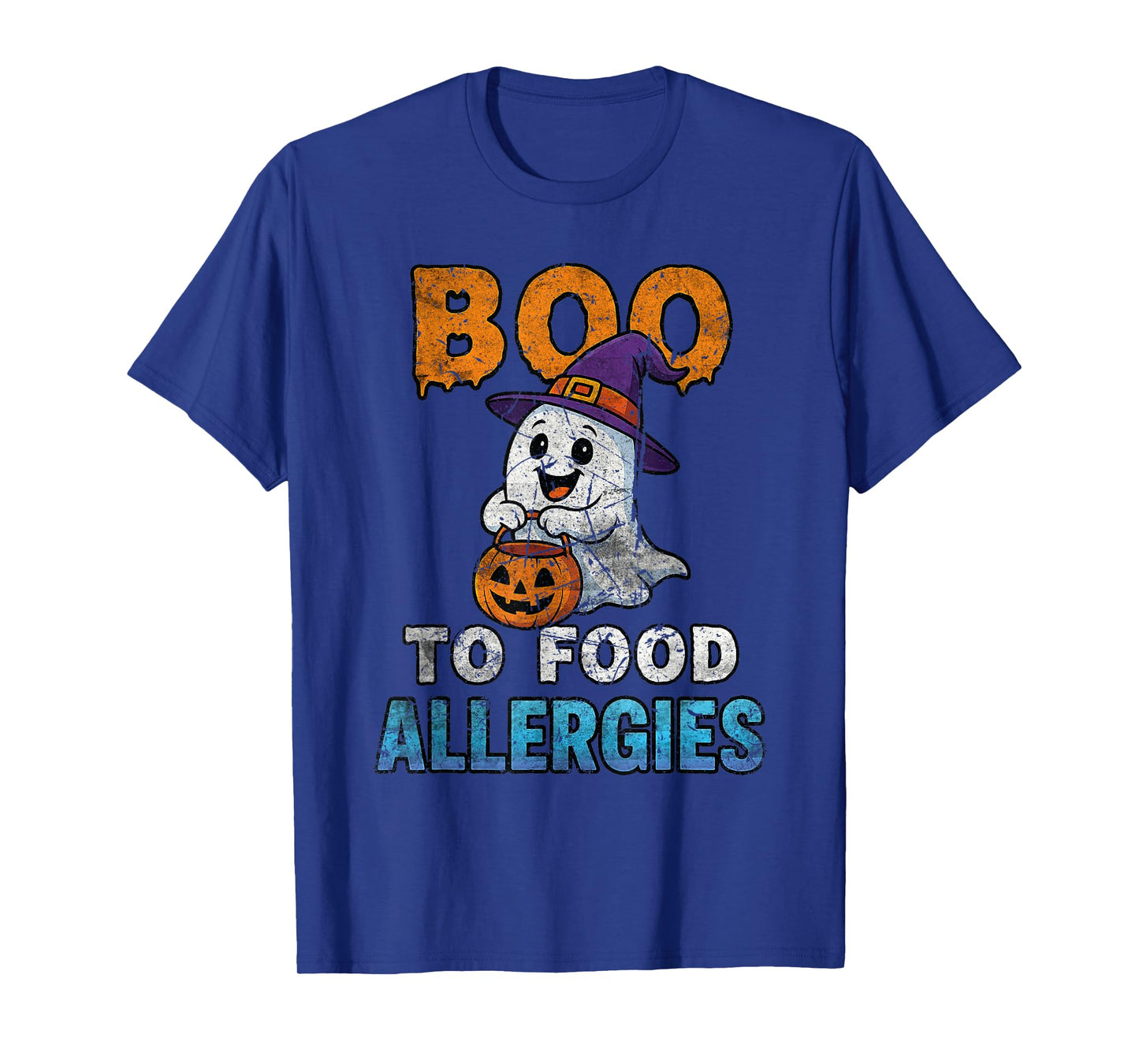 2025 Halloween Boo Food Allergies Ghost T-Shirt