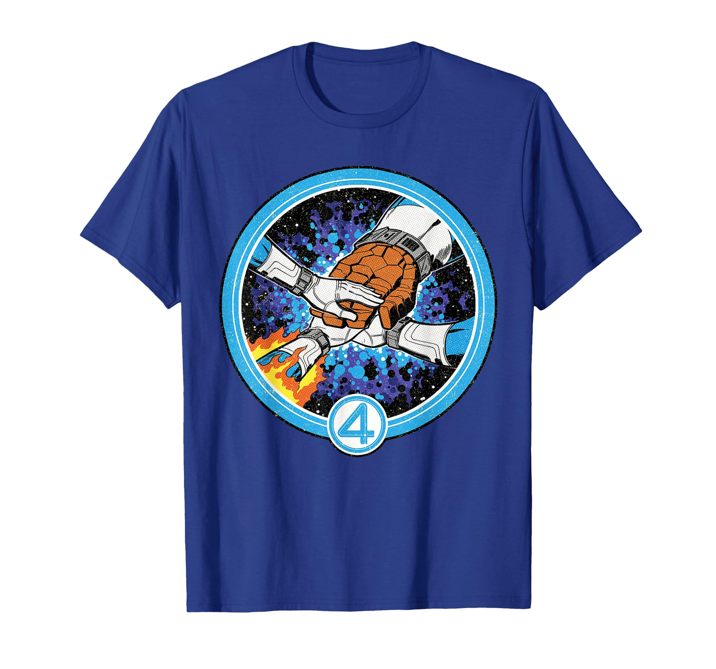 Marvel The Fantastic Four: First Steps Retro Team Hands T-Shirt