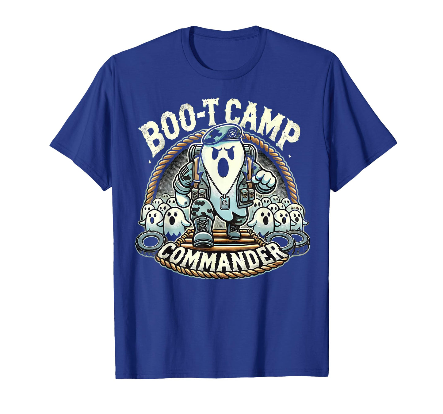 Boo-T Camp Commander Ghost Halloween Bootcamp T-Shirt