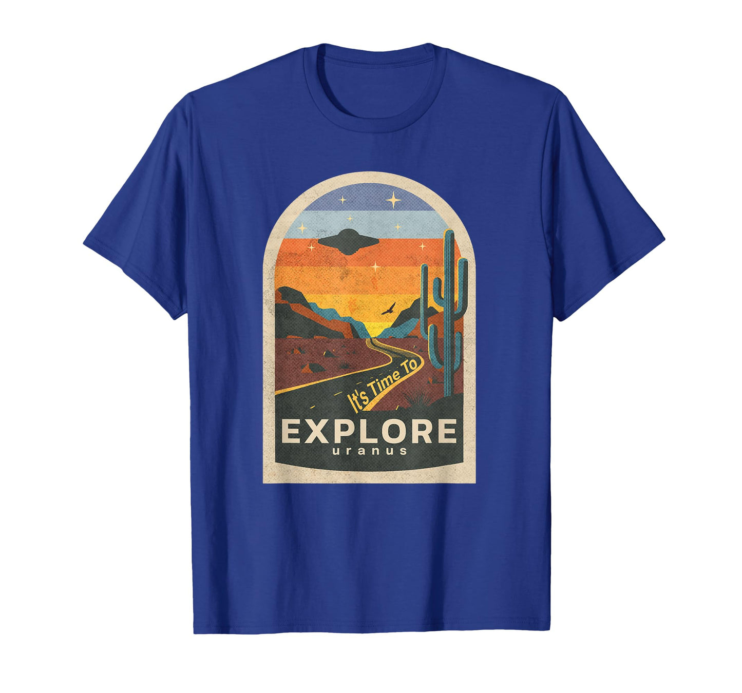 It's Time To Explore Uranus Funny UFO Design T-Shirt T-Shirt