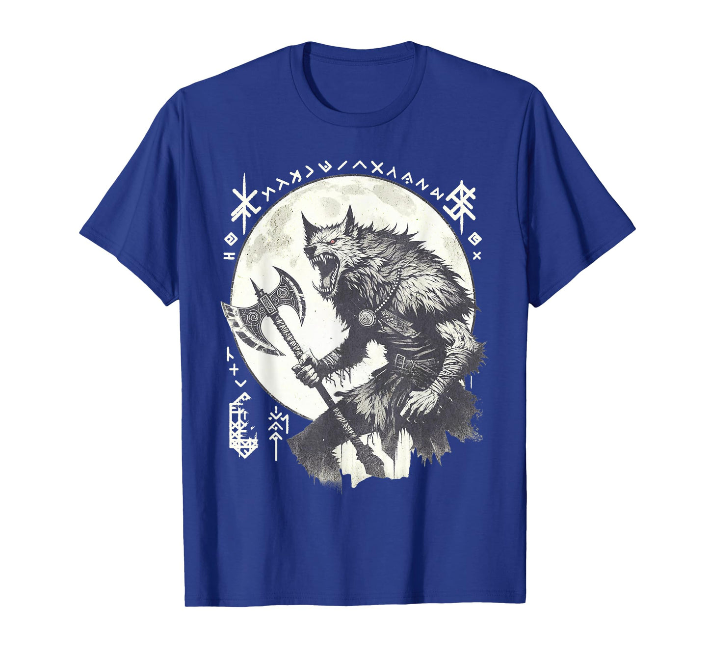 Ancient Runes Viking Alpha Werewolf Warrior T-Shirt