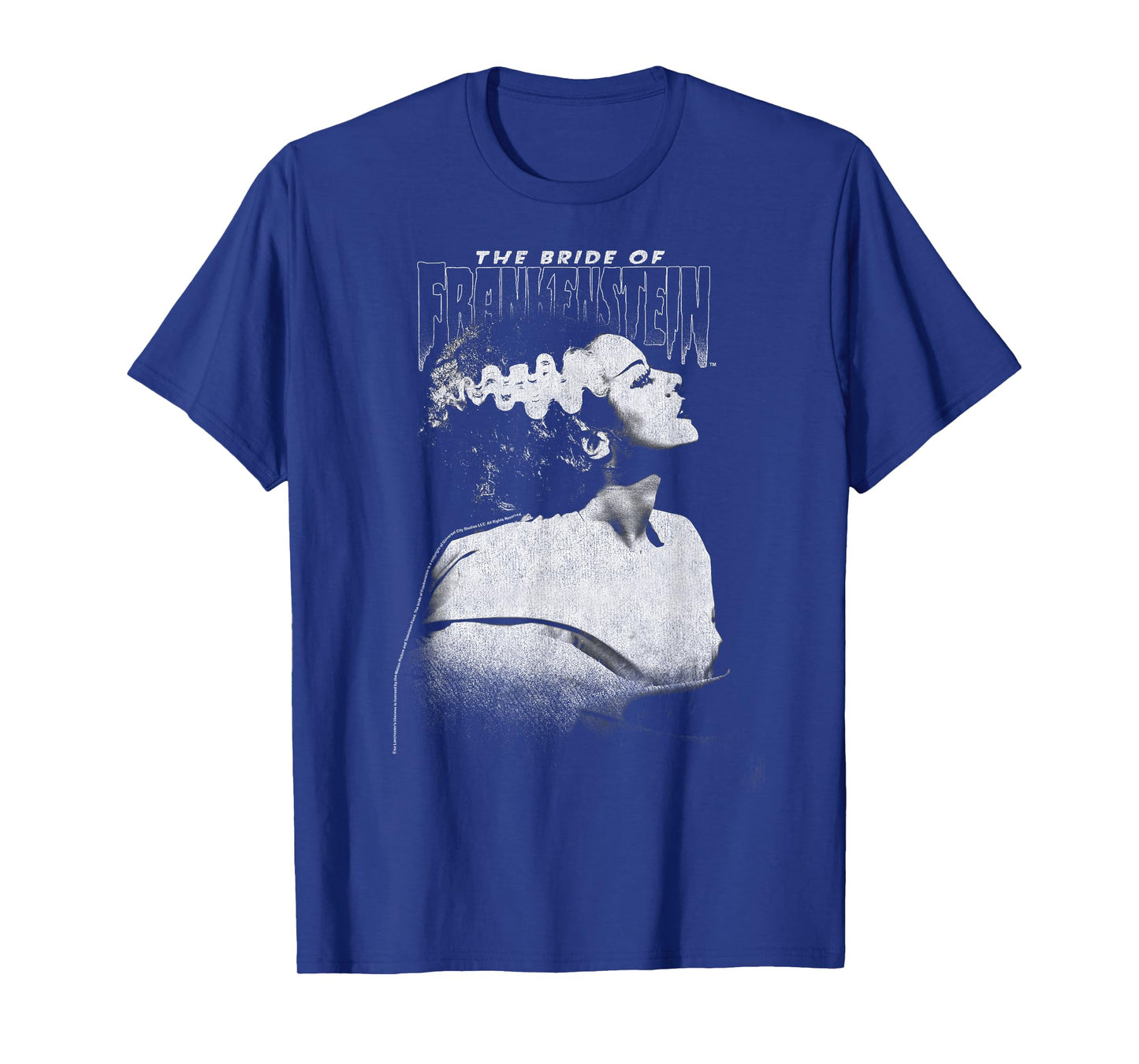 Universal Monsters Bride of Frankenstein Dark Portrait T-Shirt Small