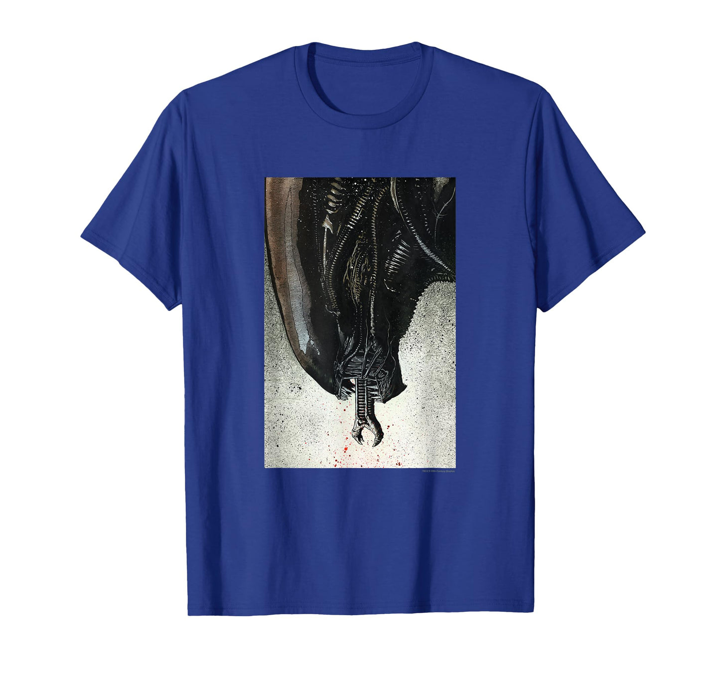 Aliens Iconic Xenomorph Big Head Paint Splatter Big Portrait T-Shirt