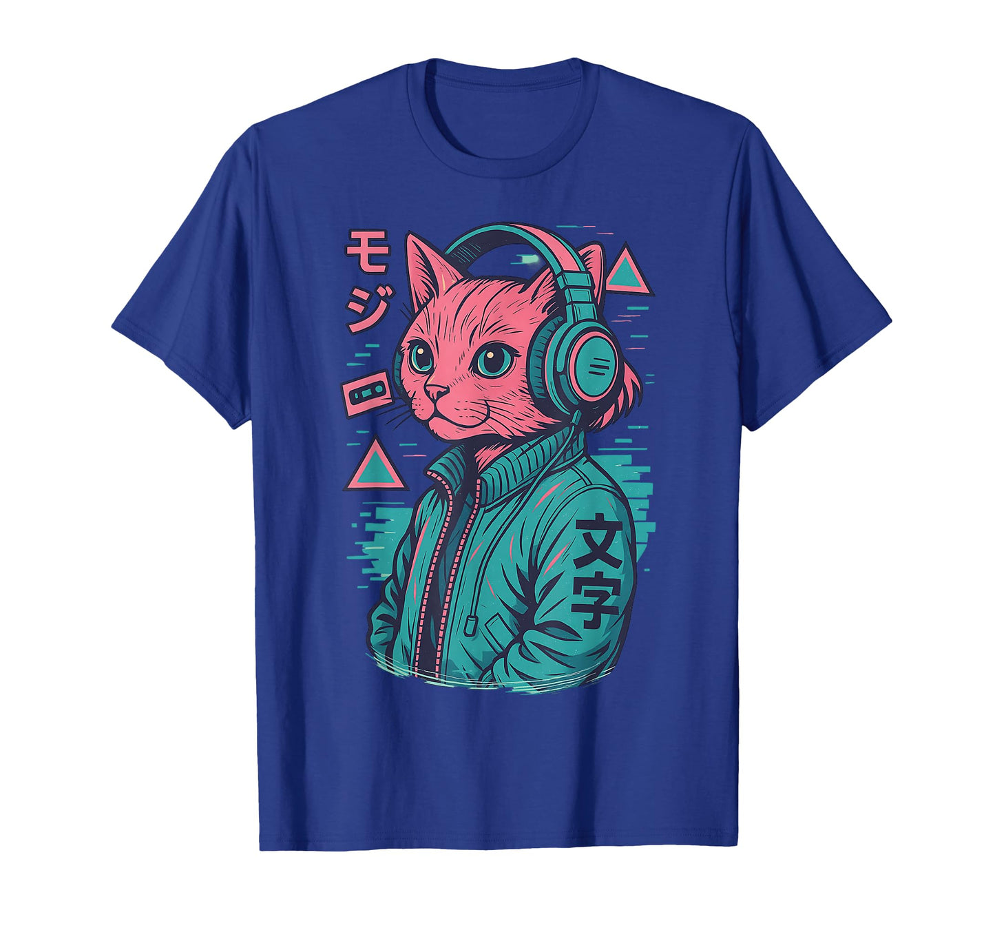 Vaporwave Cat Japanese Art Anime Manga Ukiyo-e Graphic T-Shirt