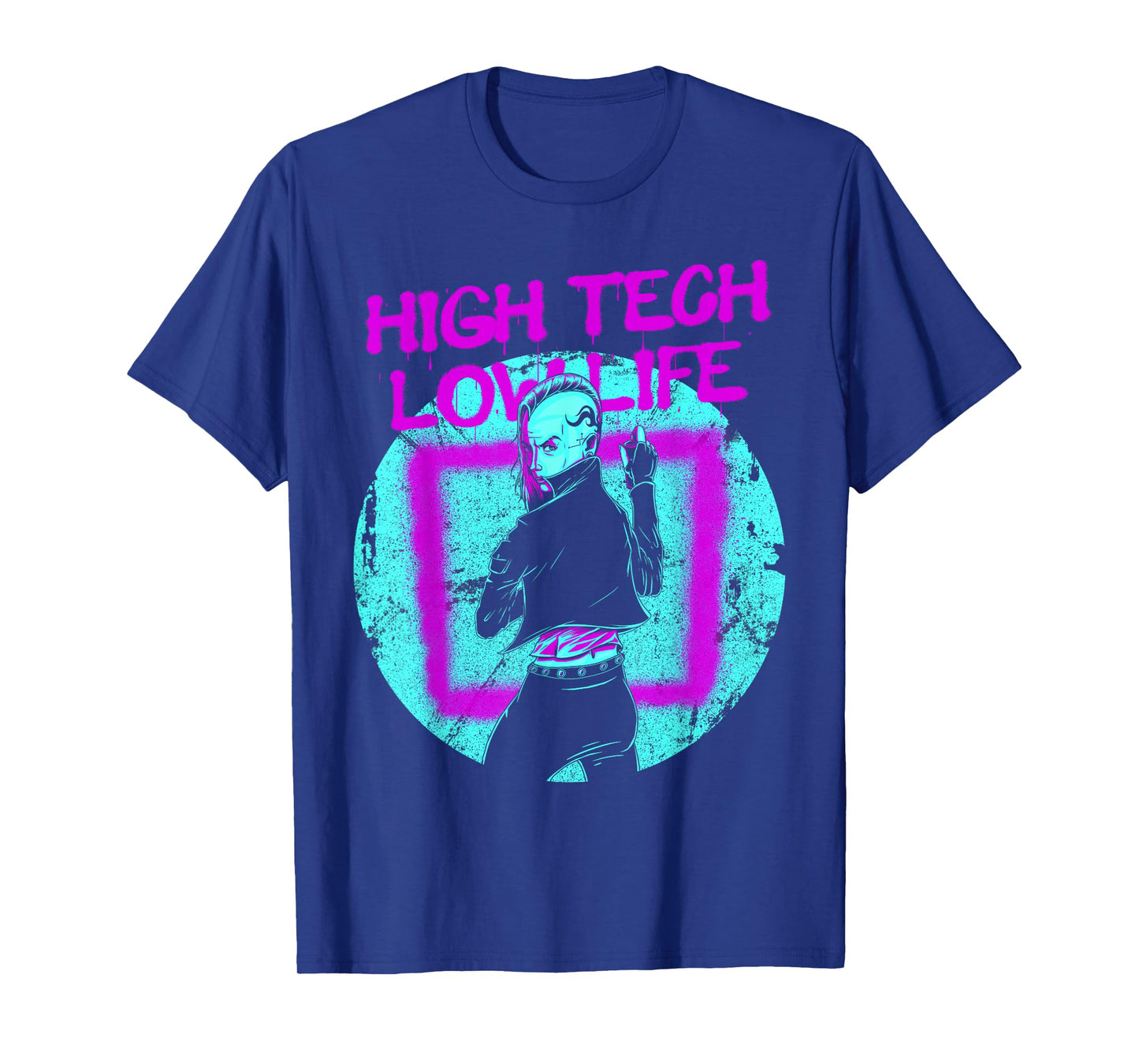 Cyberpunk High Tech Low Life Japanese Aesthetic Futuristic T-Shirt