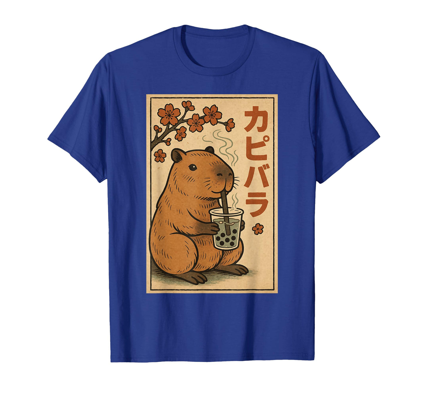 Capybara Bubble Tea Graphic Kawaii Japanese Vintage Capibara T-Shirt