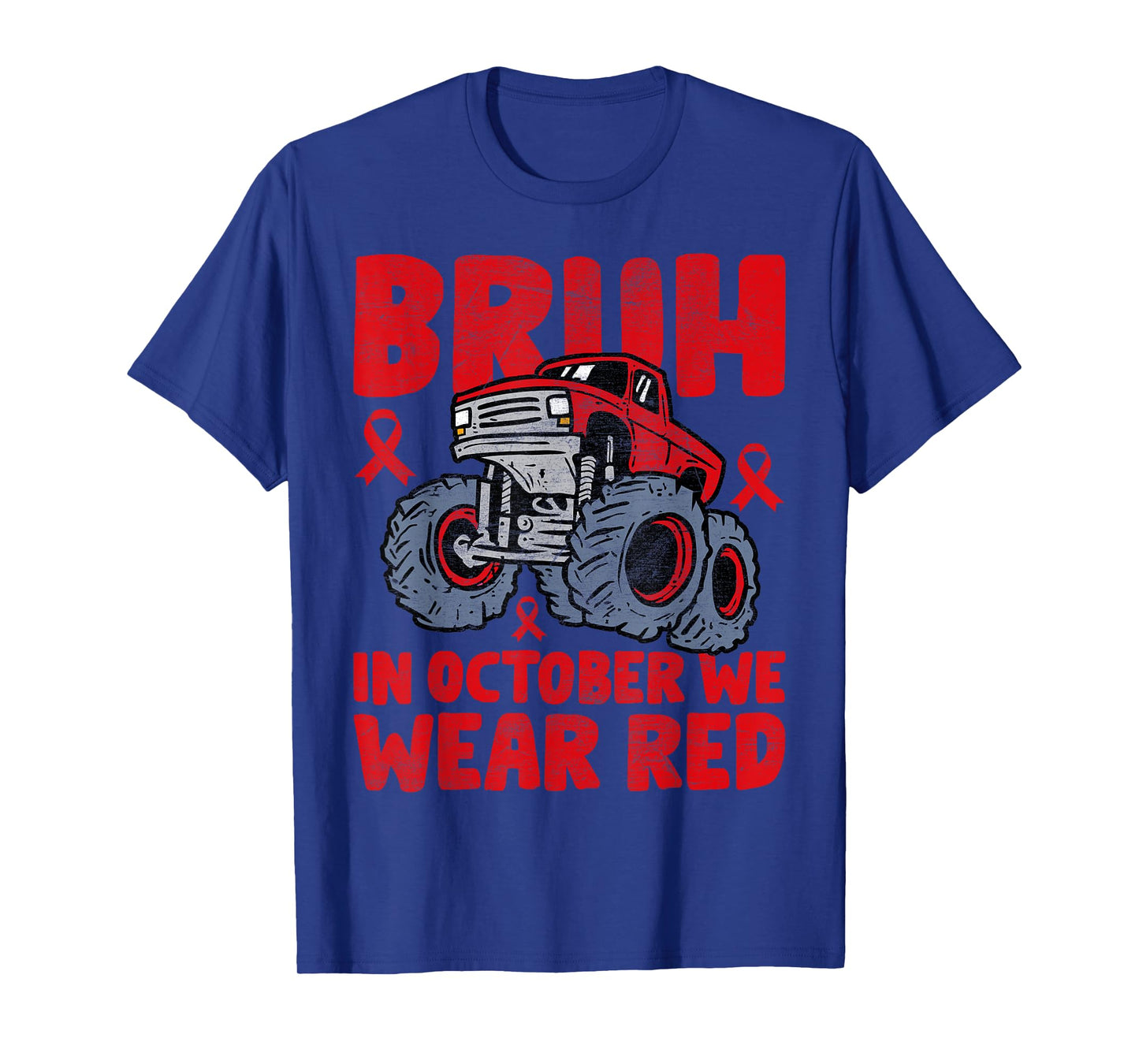 Red Ribbon Week Shirt for Kids Boys Bruh In October Wear Red T-Shirt