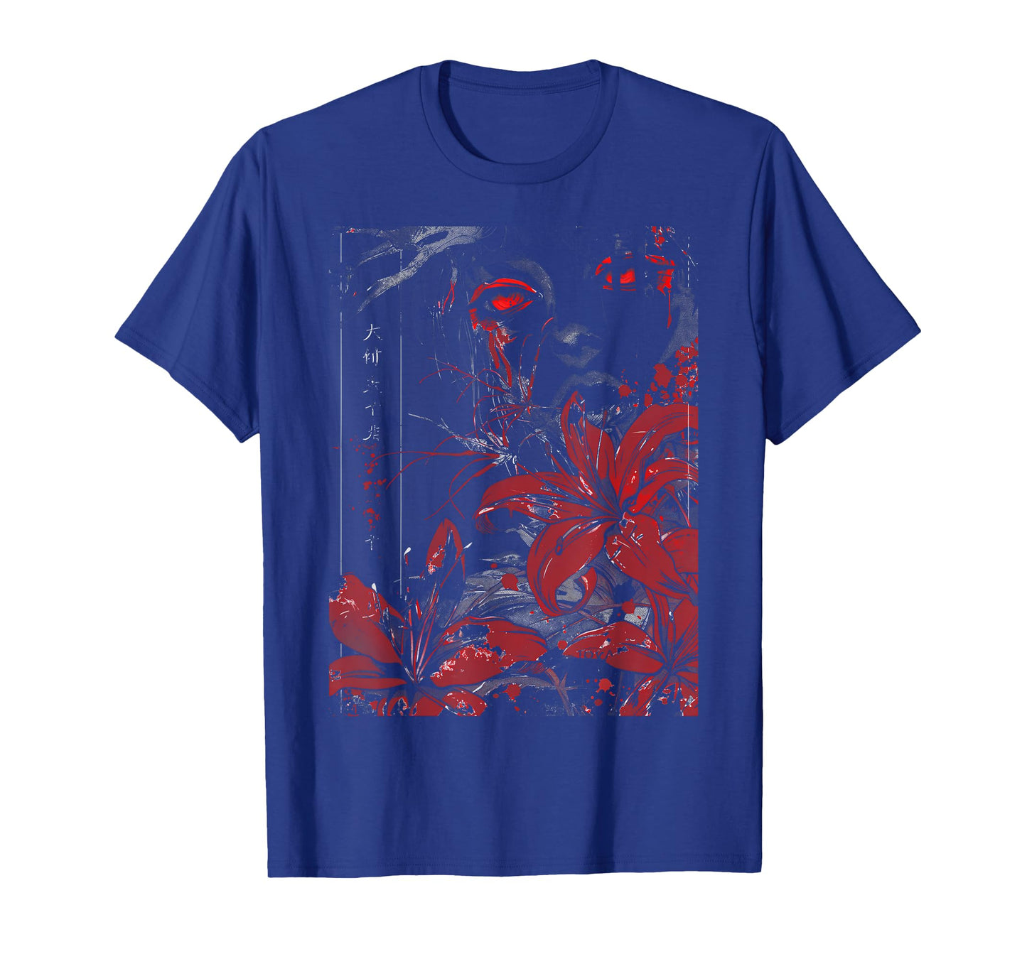 Anime Goth Sad Japanese Abstract Art Elegance Beauty T-Shirt