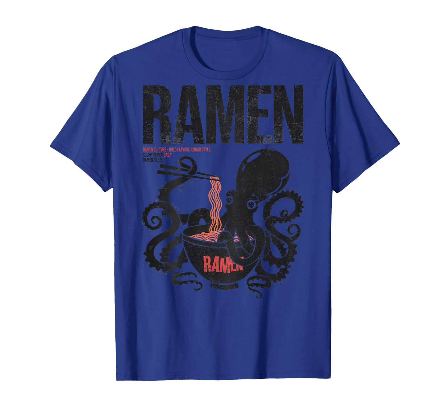 Ramen Anime Manga Kawaii Otaku Style Back Print Streetwear T-Shirt