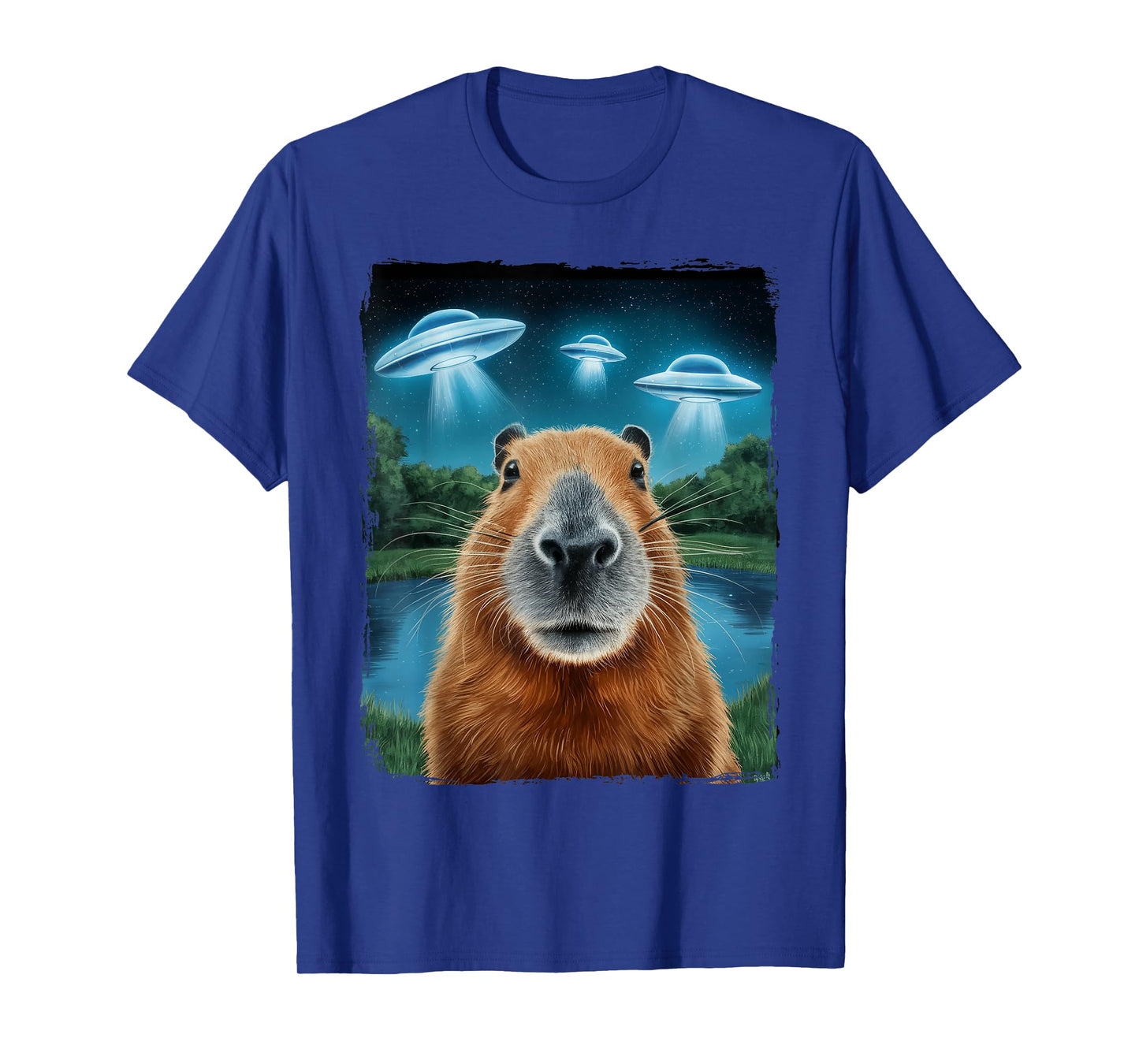 Capybara Selfie with UFOs T-Shirt