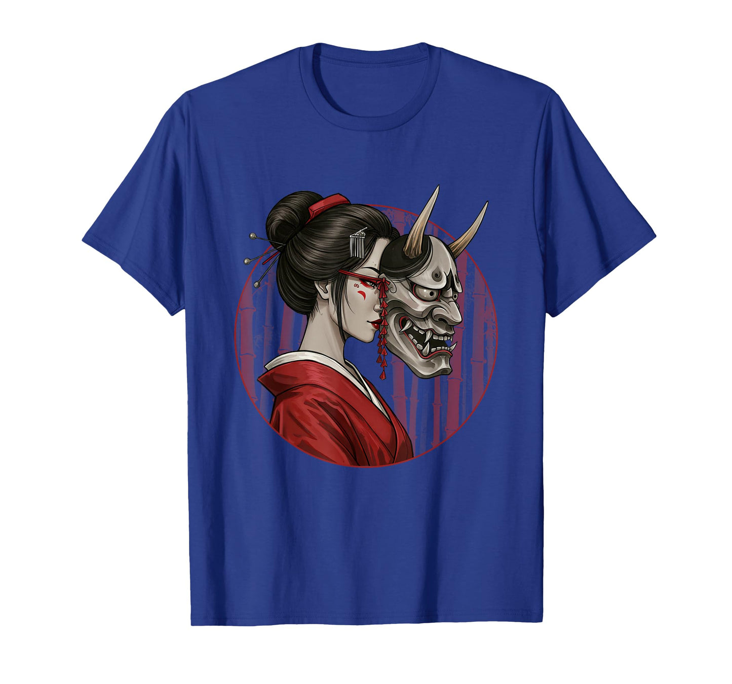 Geisha Hannya Noh mask Oni Aesthetics Japanese graphics T-Shirt