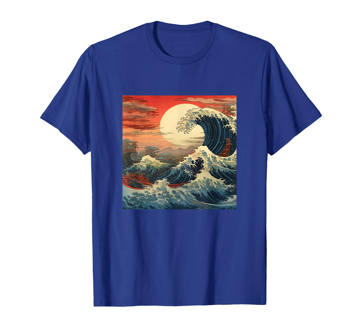 Vintage Japanese Art Cherry Blossoms Japan Woodblock T-Shirt