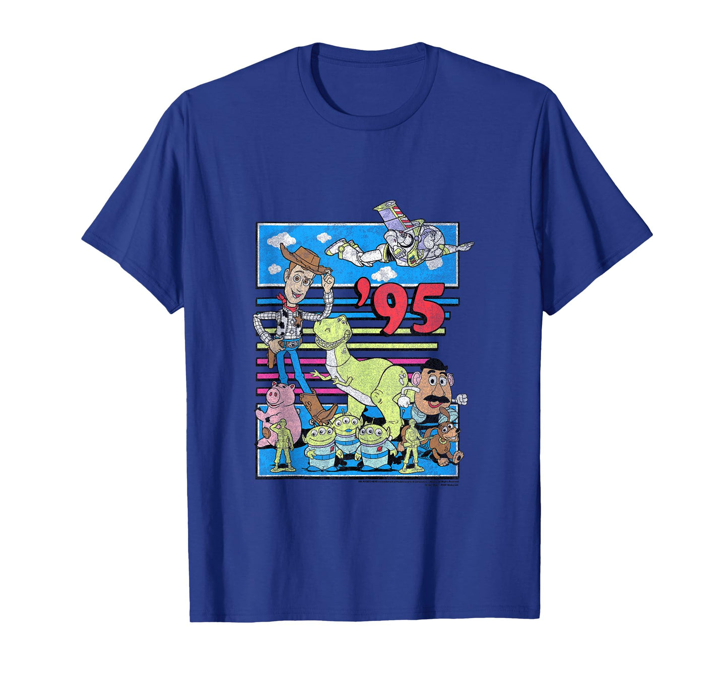 Disney Pixar Toy Story 95 Retro Distressed Colorful Tank Top