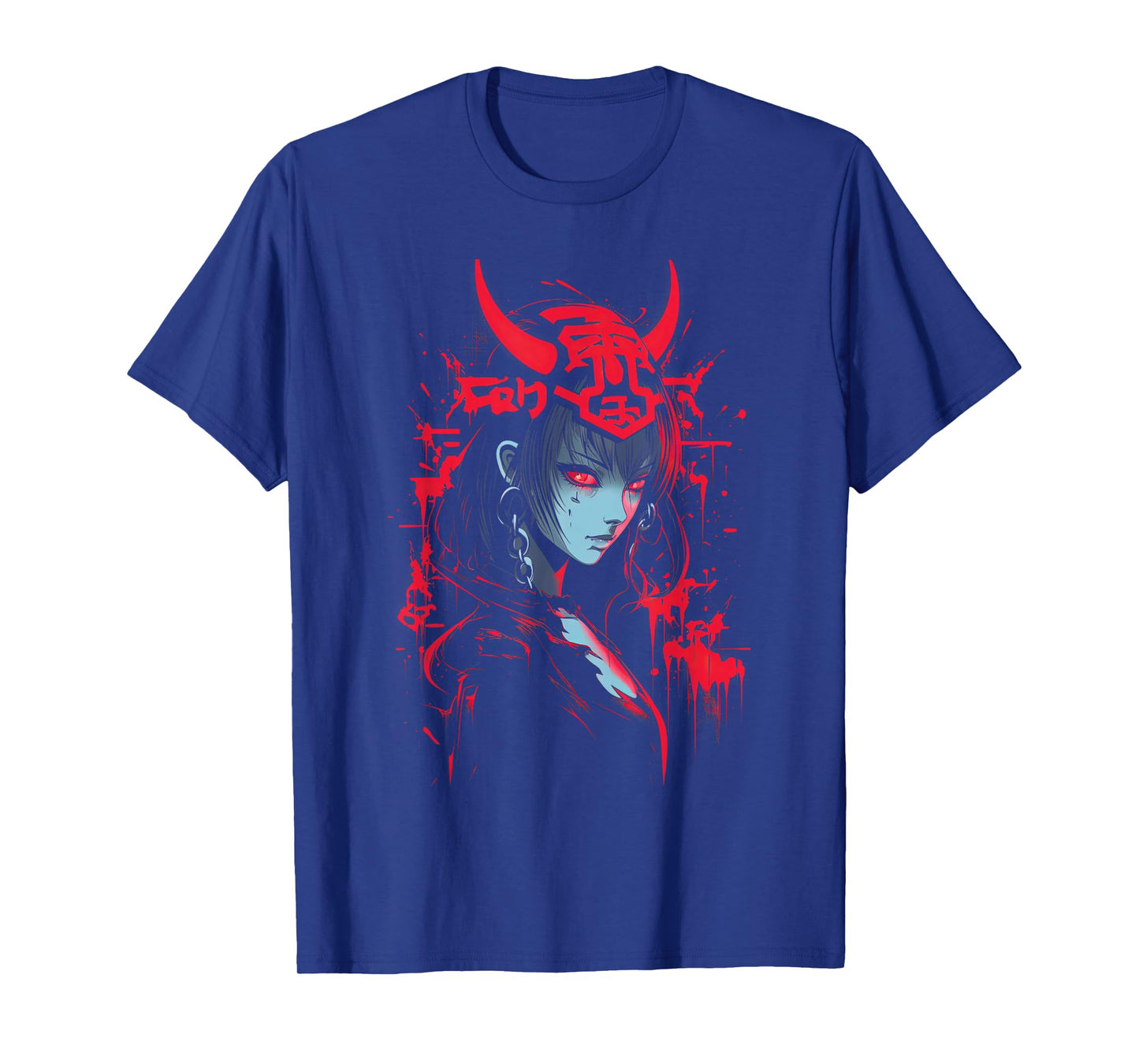 Anime Goth Girl Japanese Aesthetic Grunge Horror T-Shirt