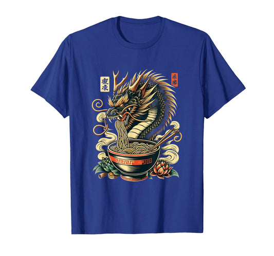 Dragon Ramen Kawaii Neko Japanese Noodles Aesthetic T-Shirt
