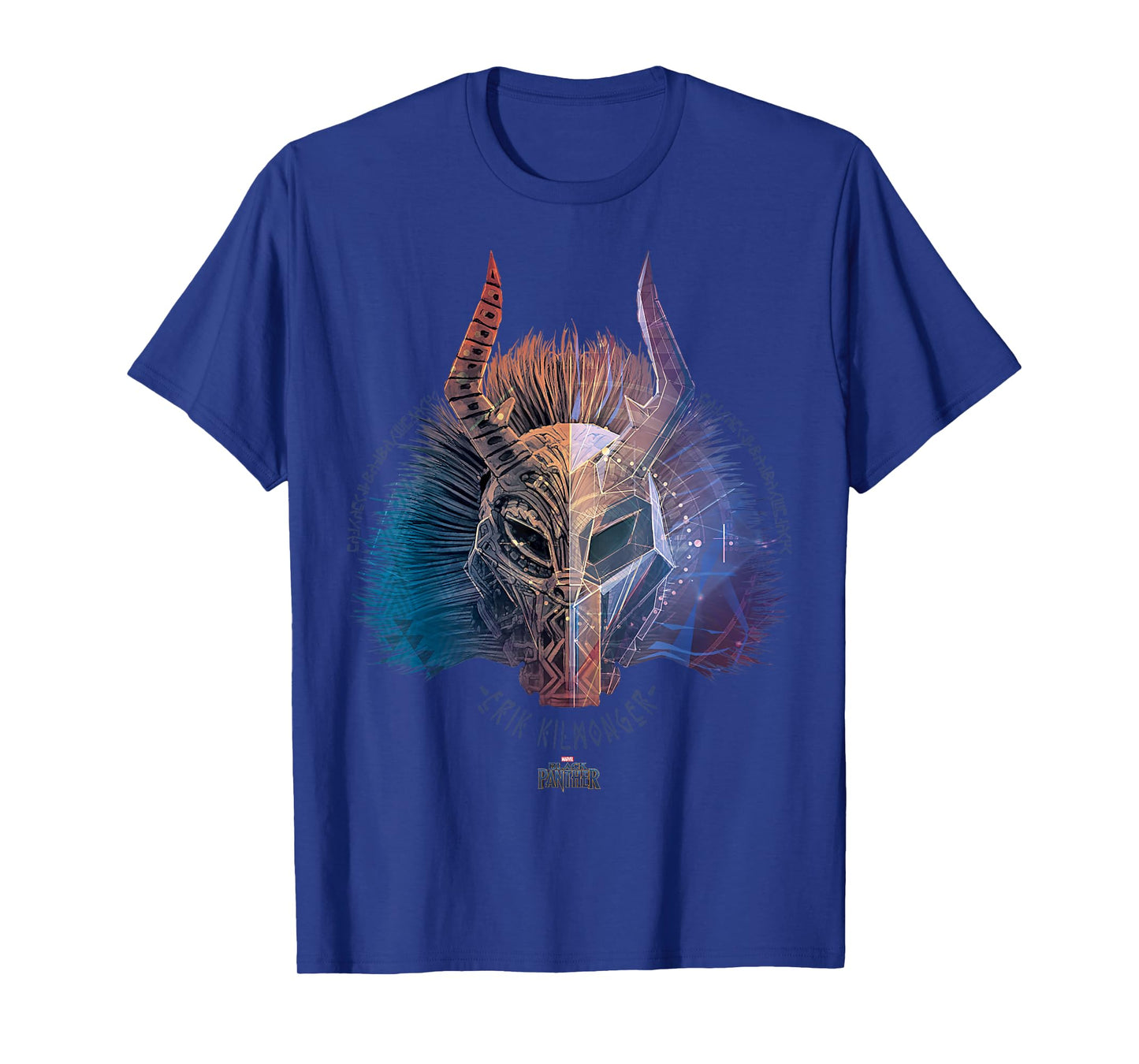 Marvel Black Panther Movie Killmonger Ombre Graphic T-Shirt T-Shirt