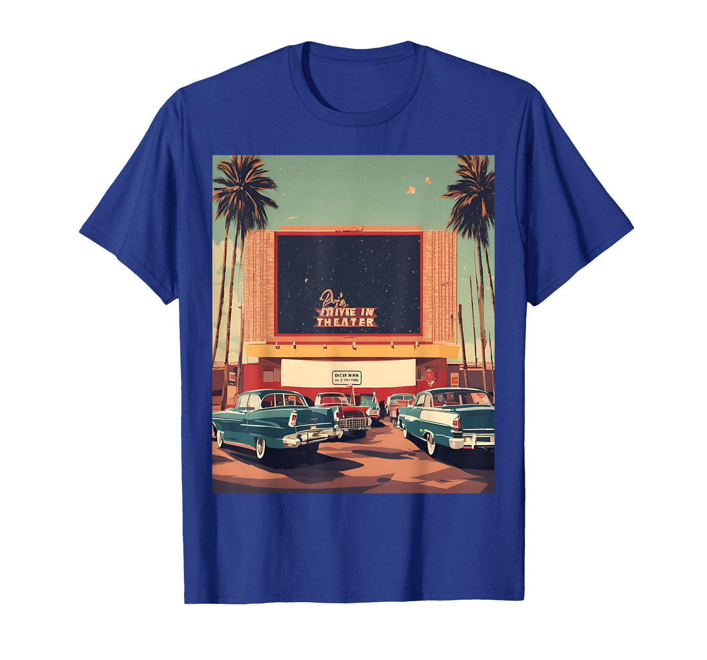 Retro Drive-in Theater Vintage Movies Graphic T-Shirt